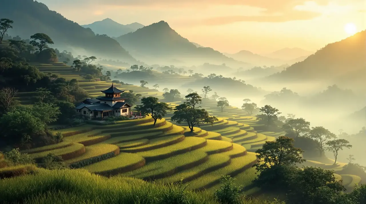 青山不语 背景图